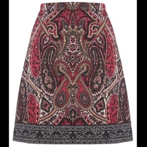 Oasis NWT Tomato Girl Tapestry paisley jacquard skirt size 8 Y2K